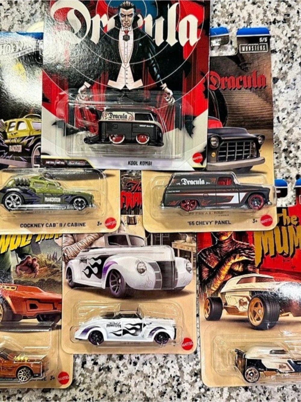 Hot Wheels Pop Culture Dracula Die-Cast Cars NWT